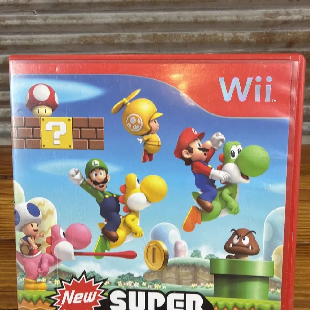 New Super Mario Bros. Wii (Nintendo Wii, 2009) CIB Tested MINT!!